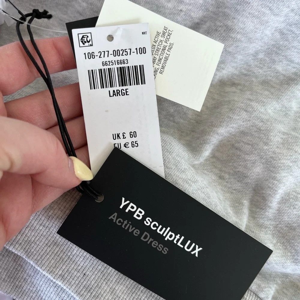 Abercrombie and Fitch YPB sculpt lux athletic white dress NWT - Picture 3 of 3